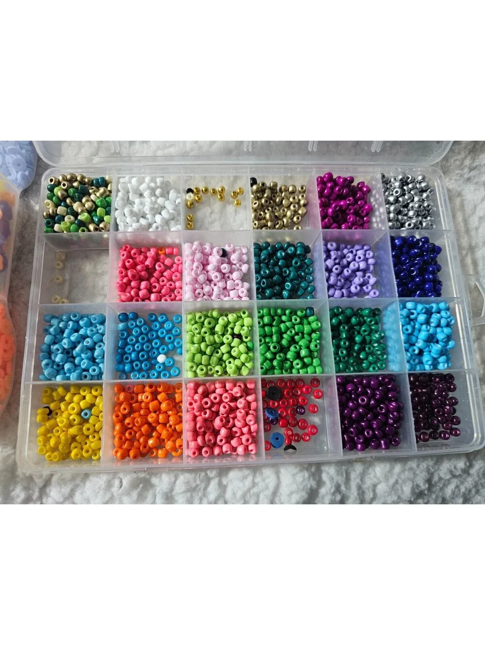(Lot of 3) Mixed Jewelry Crafting Beads Various Colors & Styles With 3 Boxes